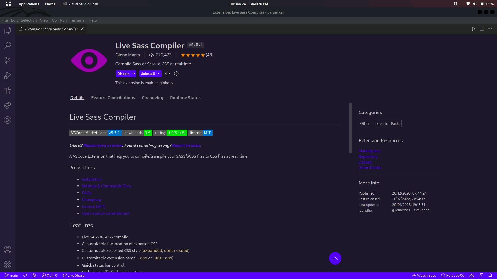 Live Sass Compiler