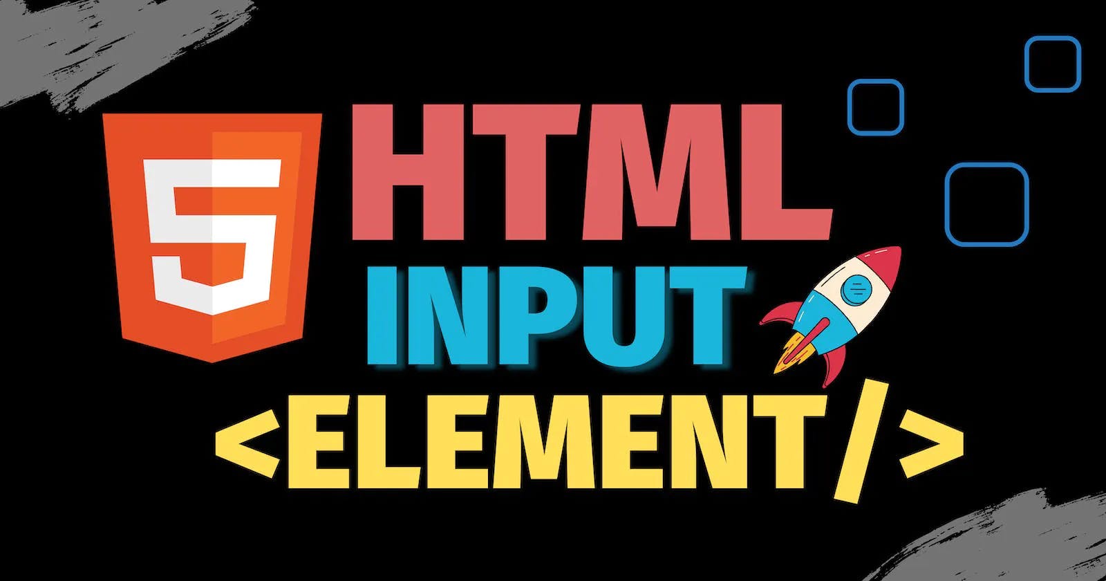 List of Input Elements in HTML