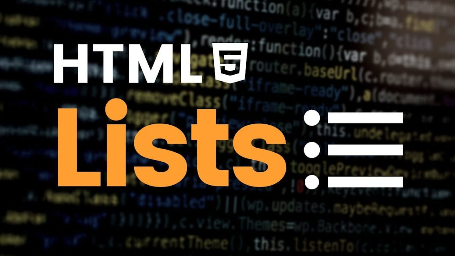 Different Types of HTML lists Explained with Examples