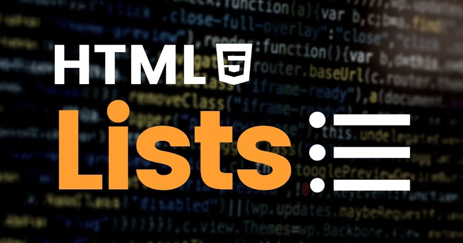 Different Types of HTML lists Explained with Examples