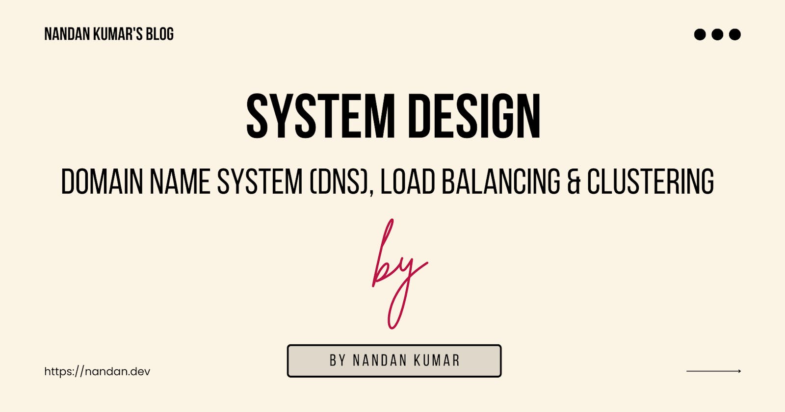 System Design: Domain Name System (DNS), Load Balancing & Clustering.