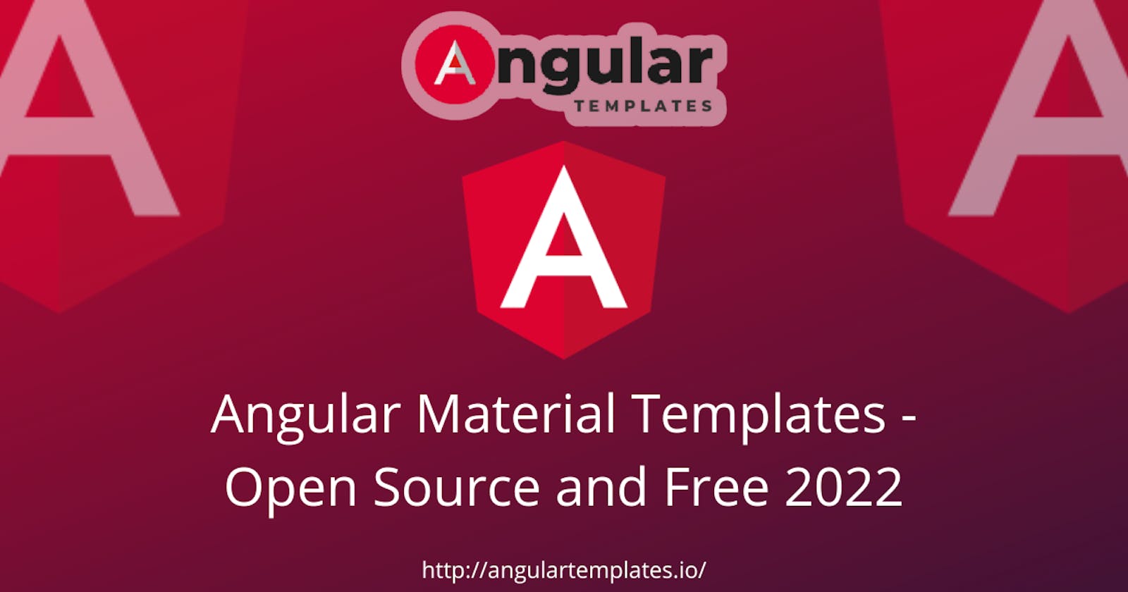 Angular Material Templates - Open Source and Free 2022