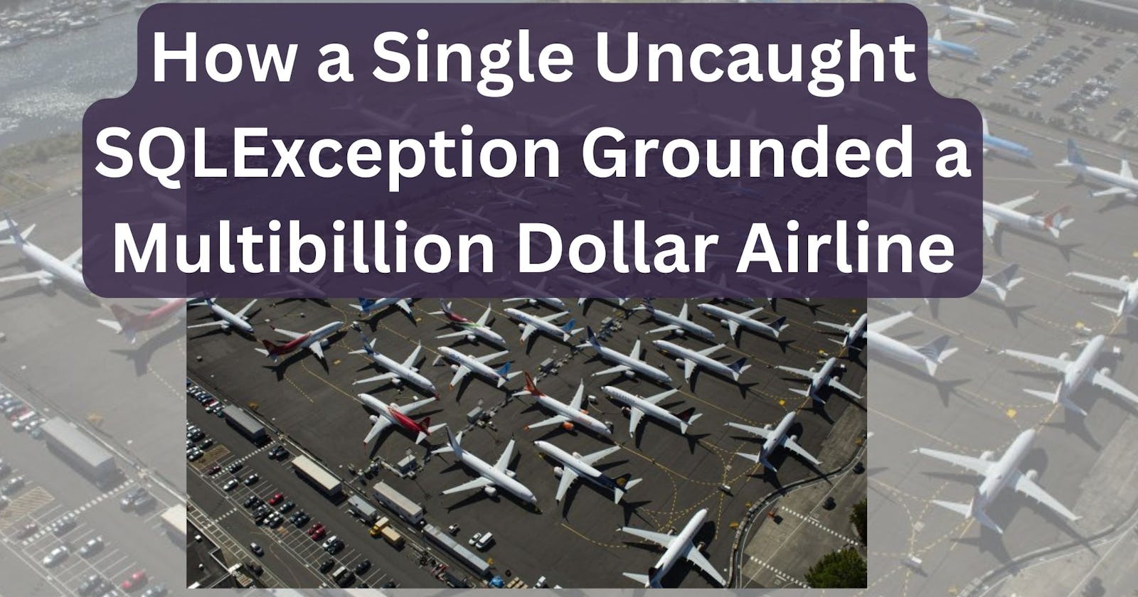 How a Single Uncaught SQLException Grounded a Multibillion Dollar Airline?