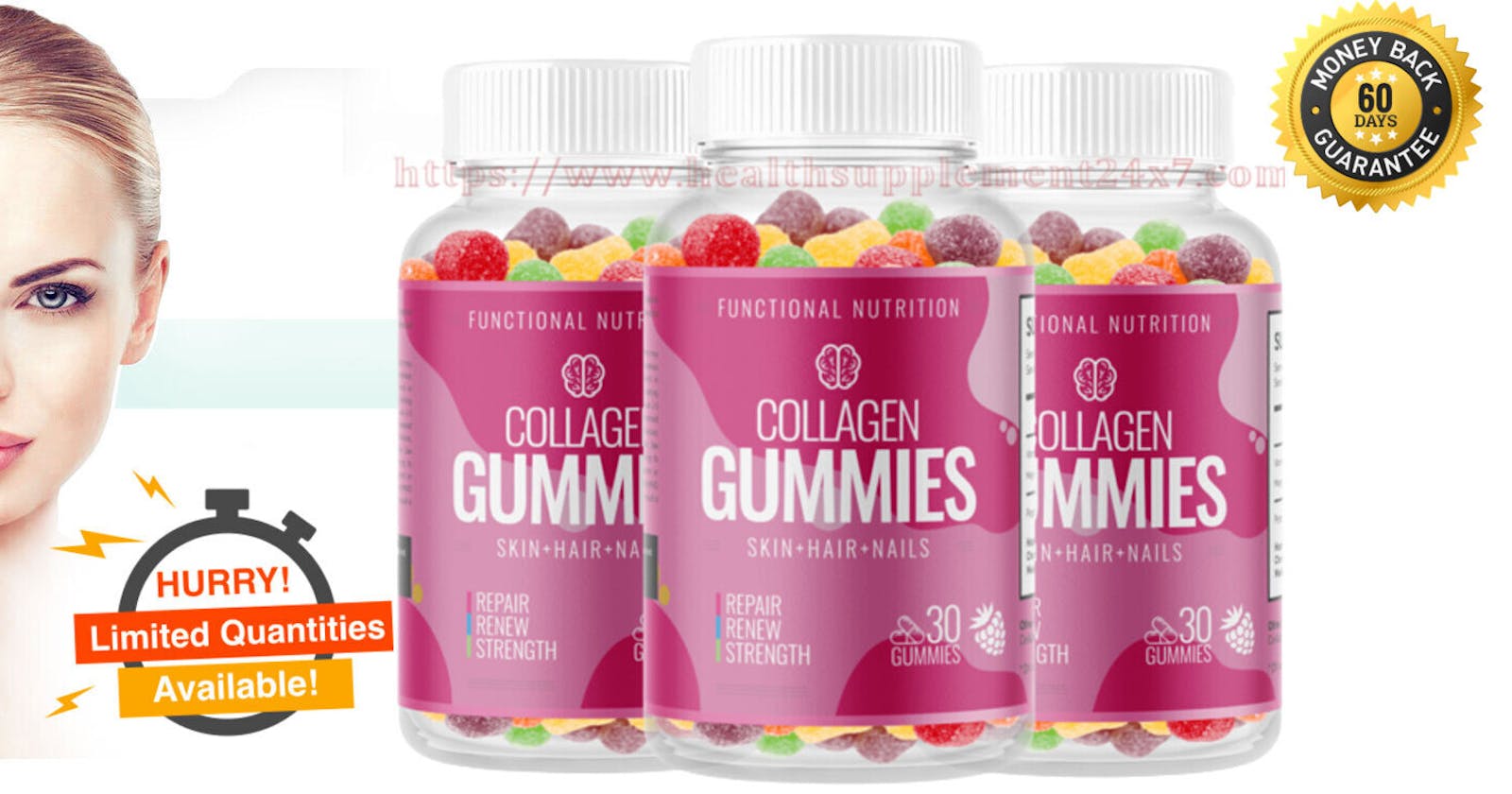 Functional Nutrition Collagen Gummies Beneficial For Hair, Skin & Nails Result In 60 Day Guaranteed(Work Or Hoax)