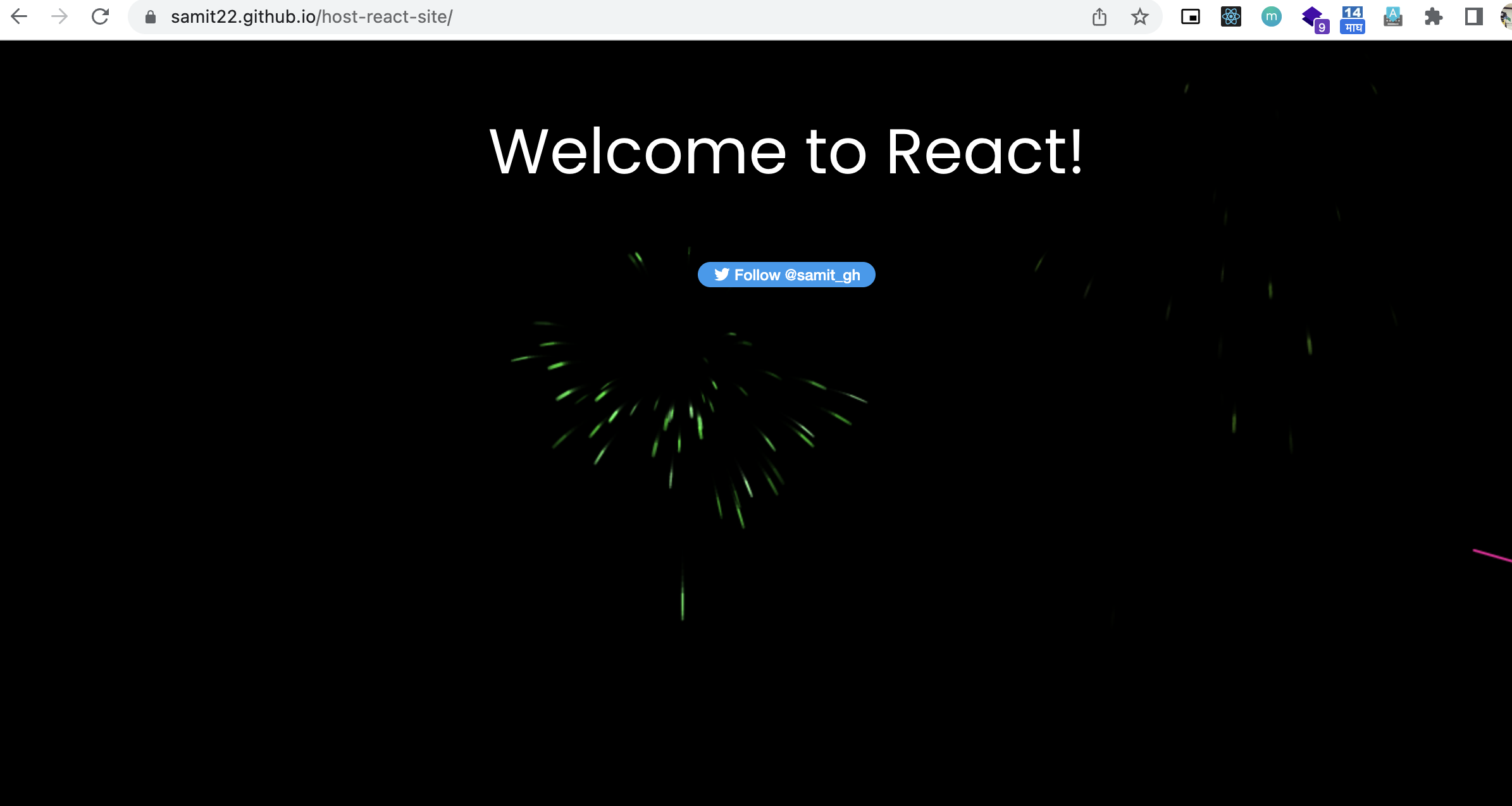 here are some useful github repos for react... Hosting React Site using GitHub
