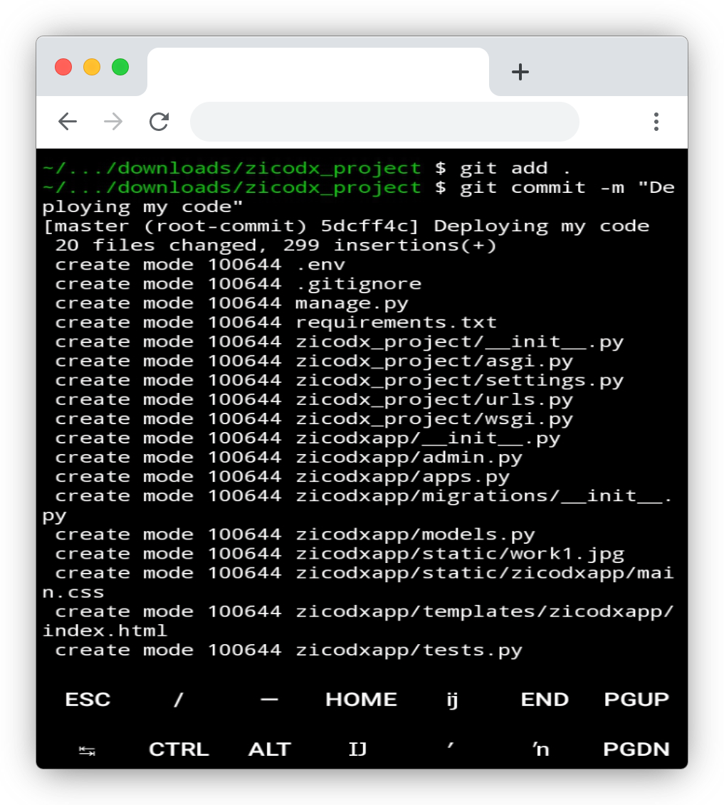 Staging git and taking a snapshot of git on Termux