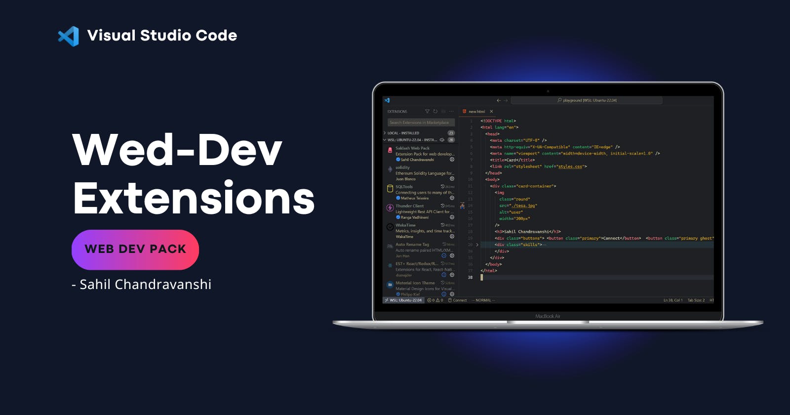 9 VSCode Web-Dev Extensions you need