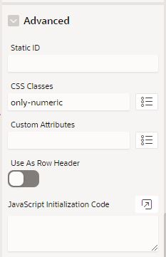 Only Allow Numeric Values As Text Input (Interactive Grid #3)