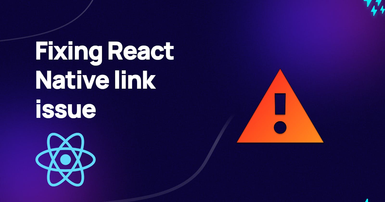 Fixing React Native link issue