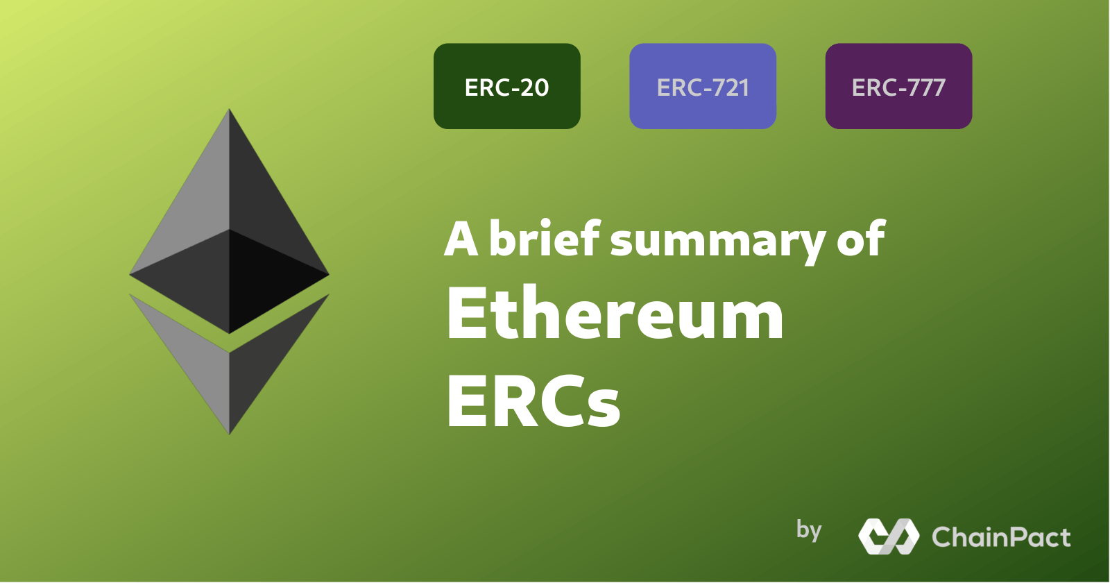 A brief summary of Ethereum ERCs