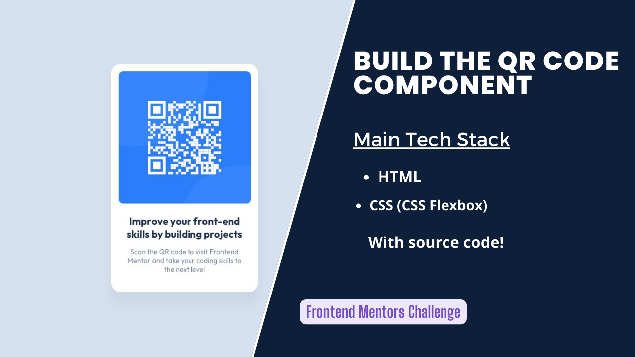 Frontend mentor QR code component