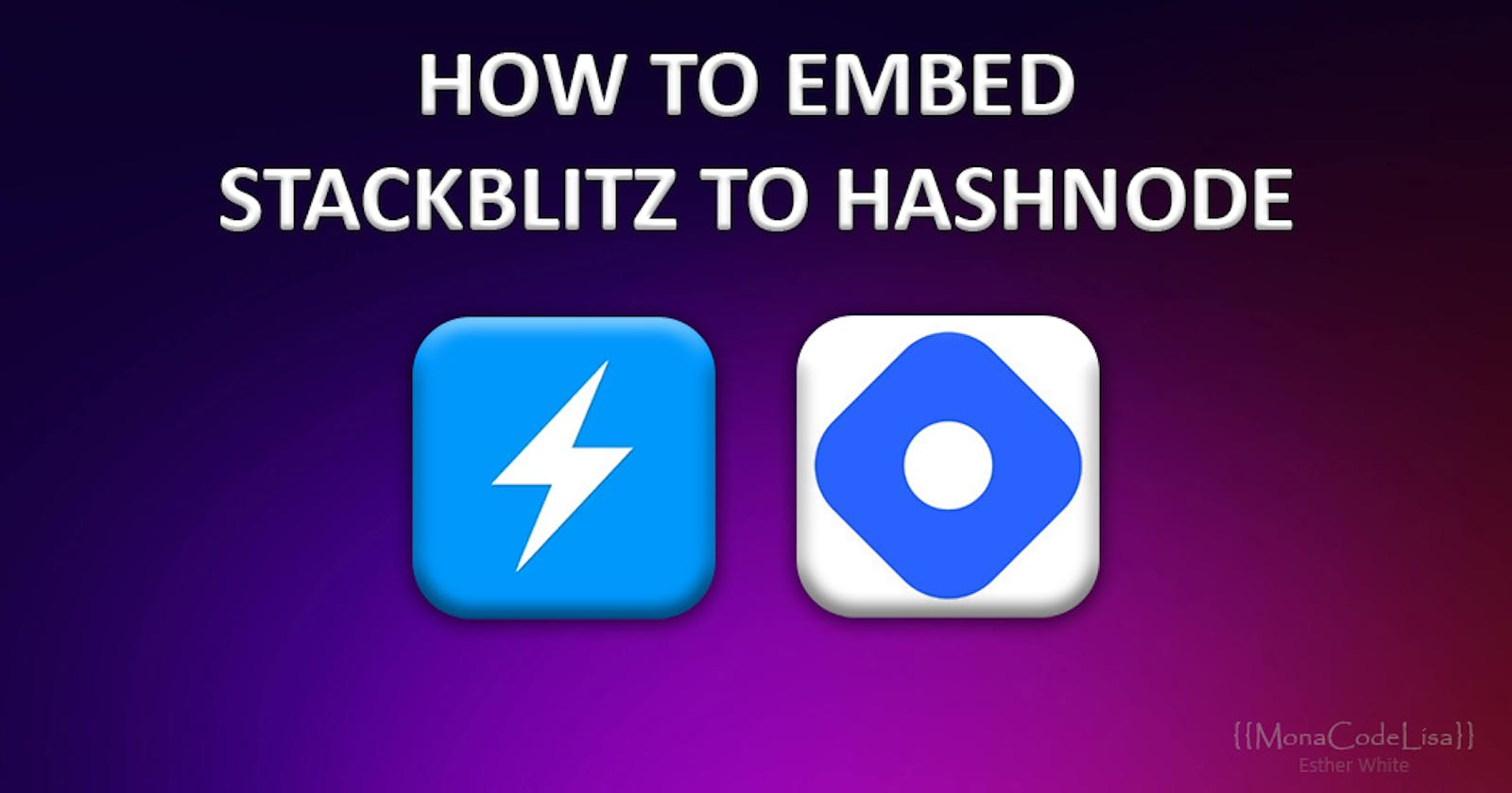 How to embed StackBlits to Hashnode