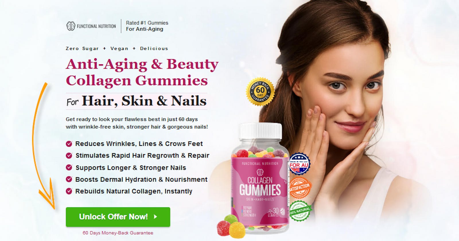Functional Nutrition Collagen Gummies Reviews Rebuilding Skin, Nails, And Hair Health Instantly! Scam Alert!