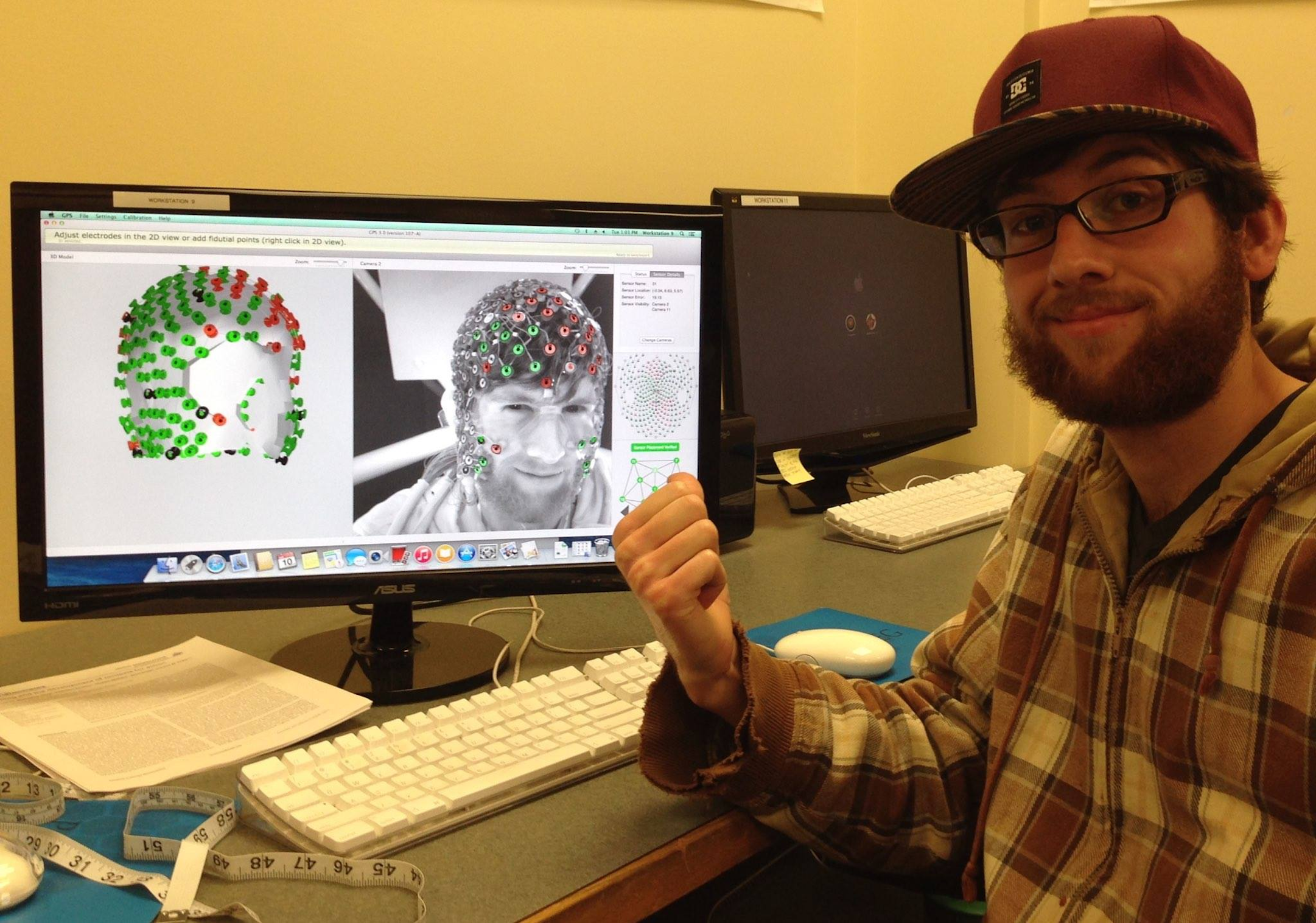 During my internship at the Brain Electrophysiology Lab of Electrical Geodesics Inc., Oregon.