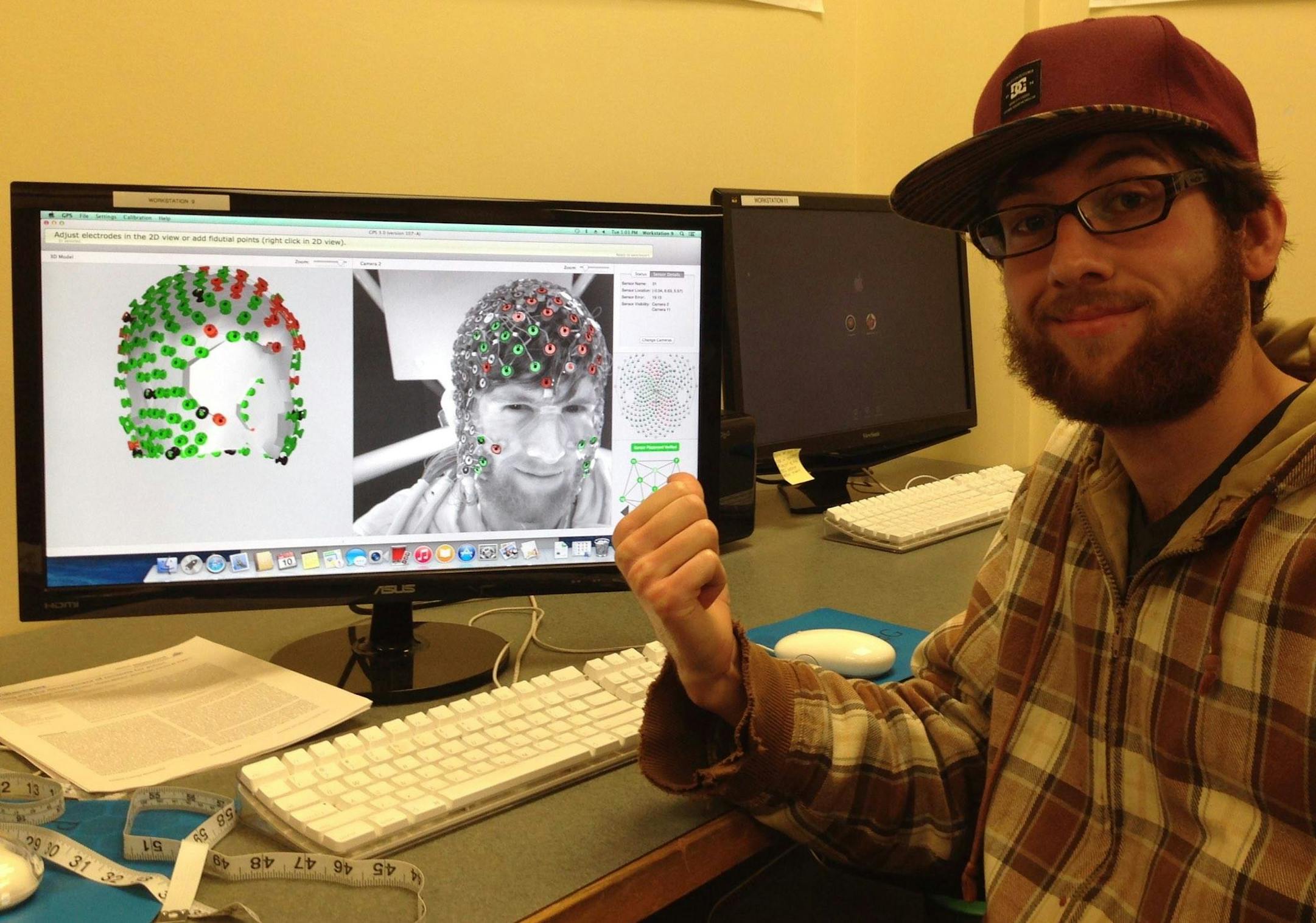 During my internship at the Brain Electrophysiology Lab of Electrical Geodesics Inc., Oregon.