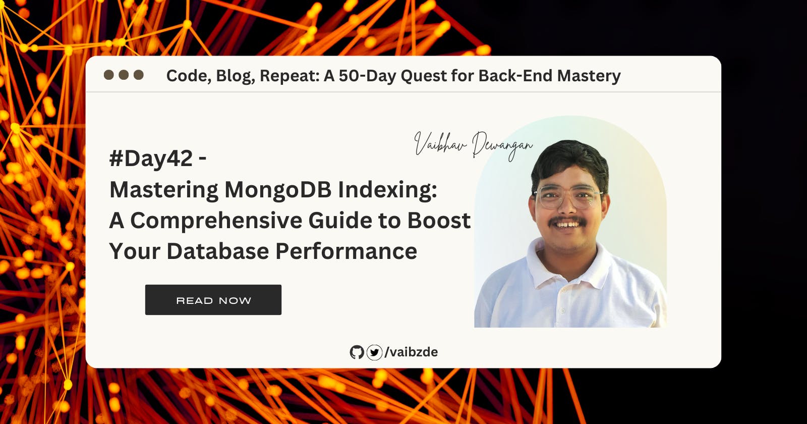 #Day42 - Mastering MongoDB Indexing: A Comprehensive Guide to Boost Your Database Performance