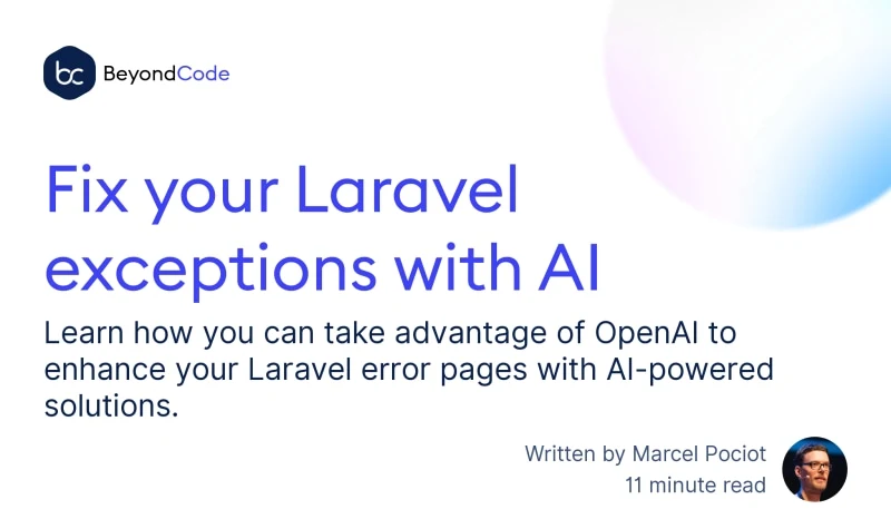 Fix your Laravel exceptions with AI - Beyond Code