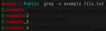 using grep examples