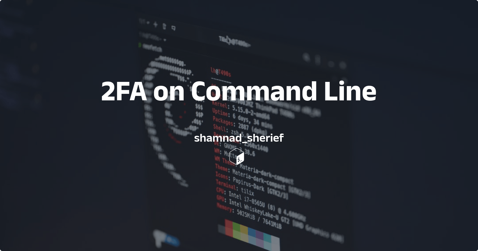 Setting Up 2fa On The Command Line