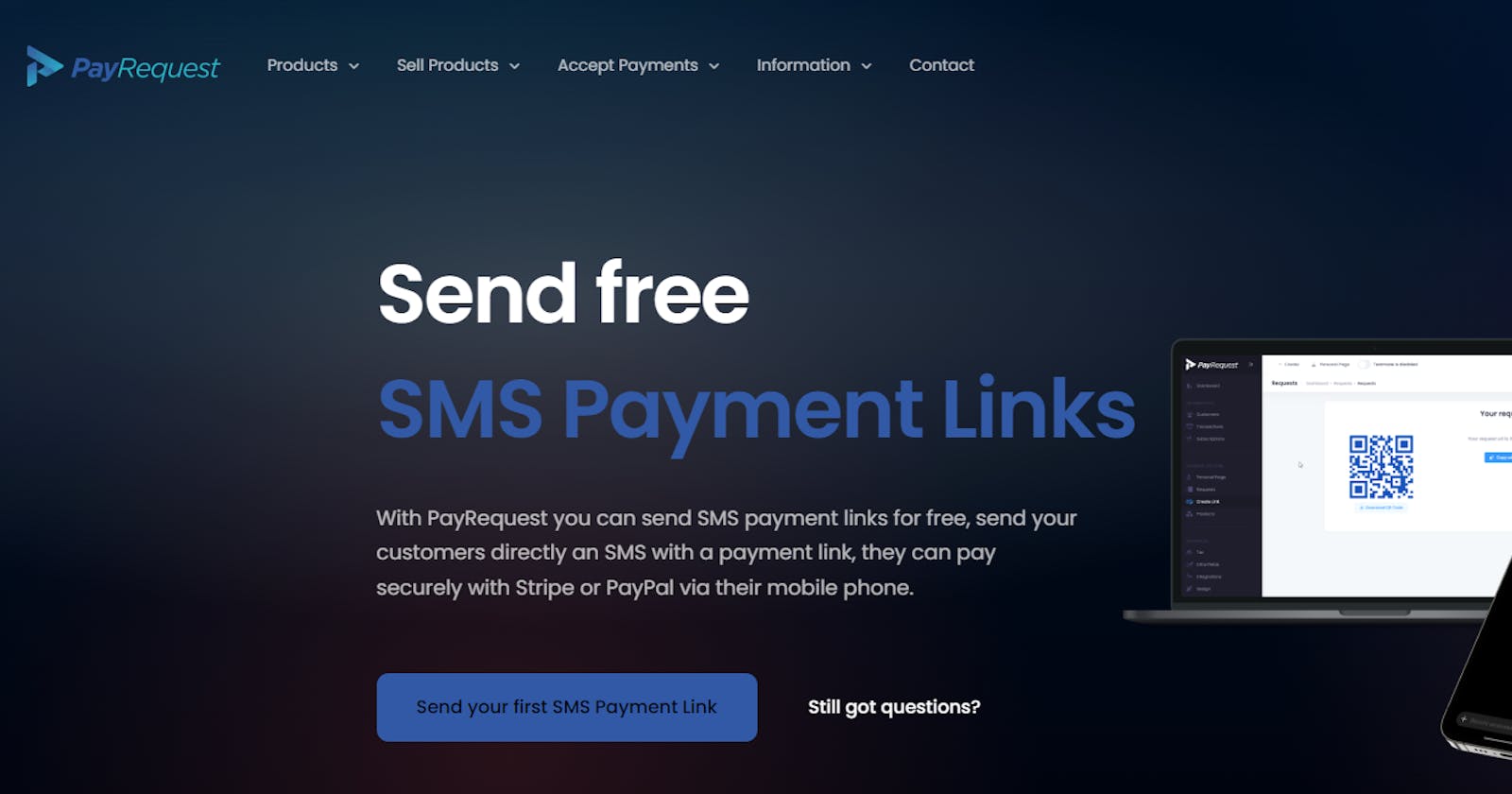Send a payment link via SMS without no-code
