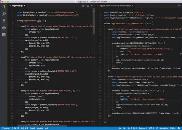 VS Code, Text Marker Extension