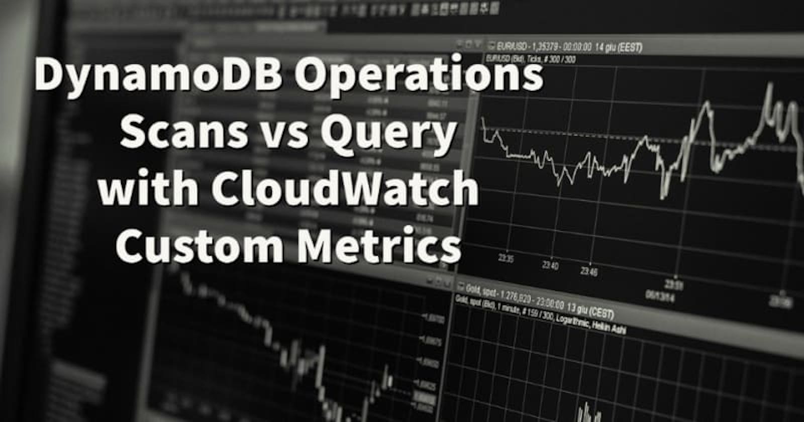 DynamoDB Operations Scan vs Query with CloudWatch Custom Metrics