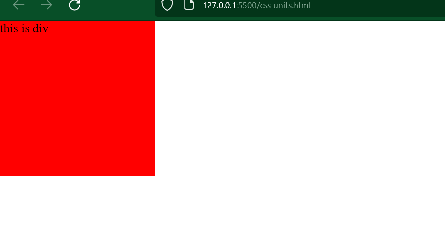 how to size an element in css in body of html?