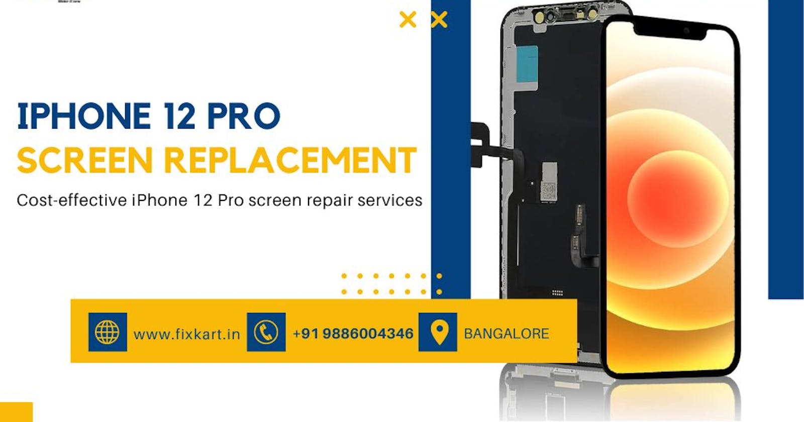 iPhone 12 pro screen replacement at affordable pricing with quality!