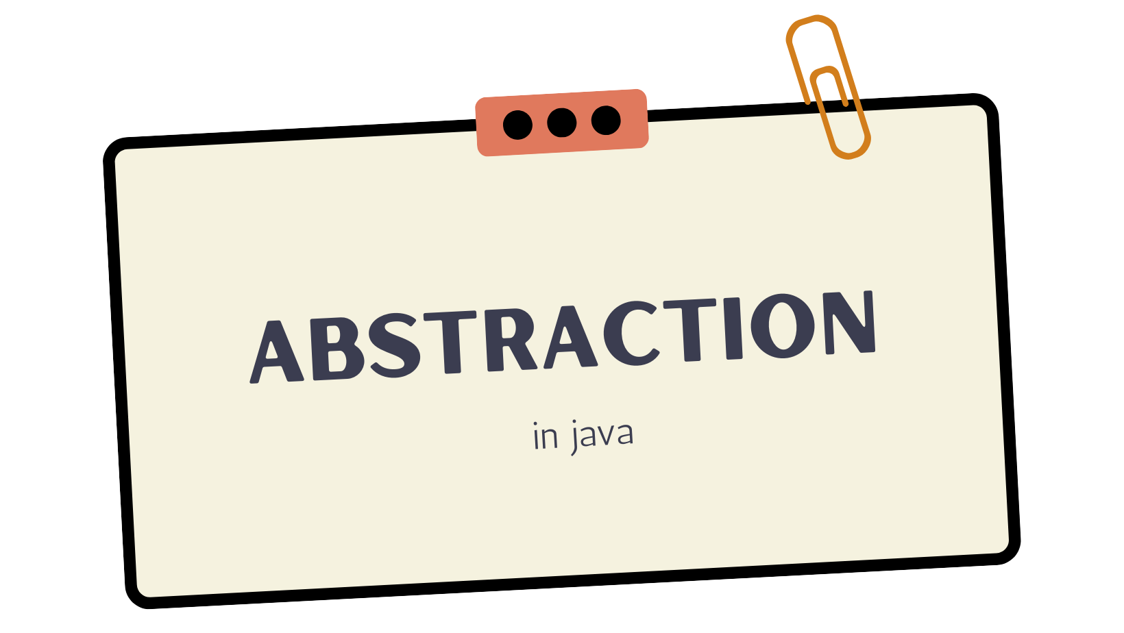 Abstraction in Java