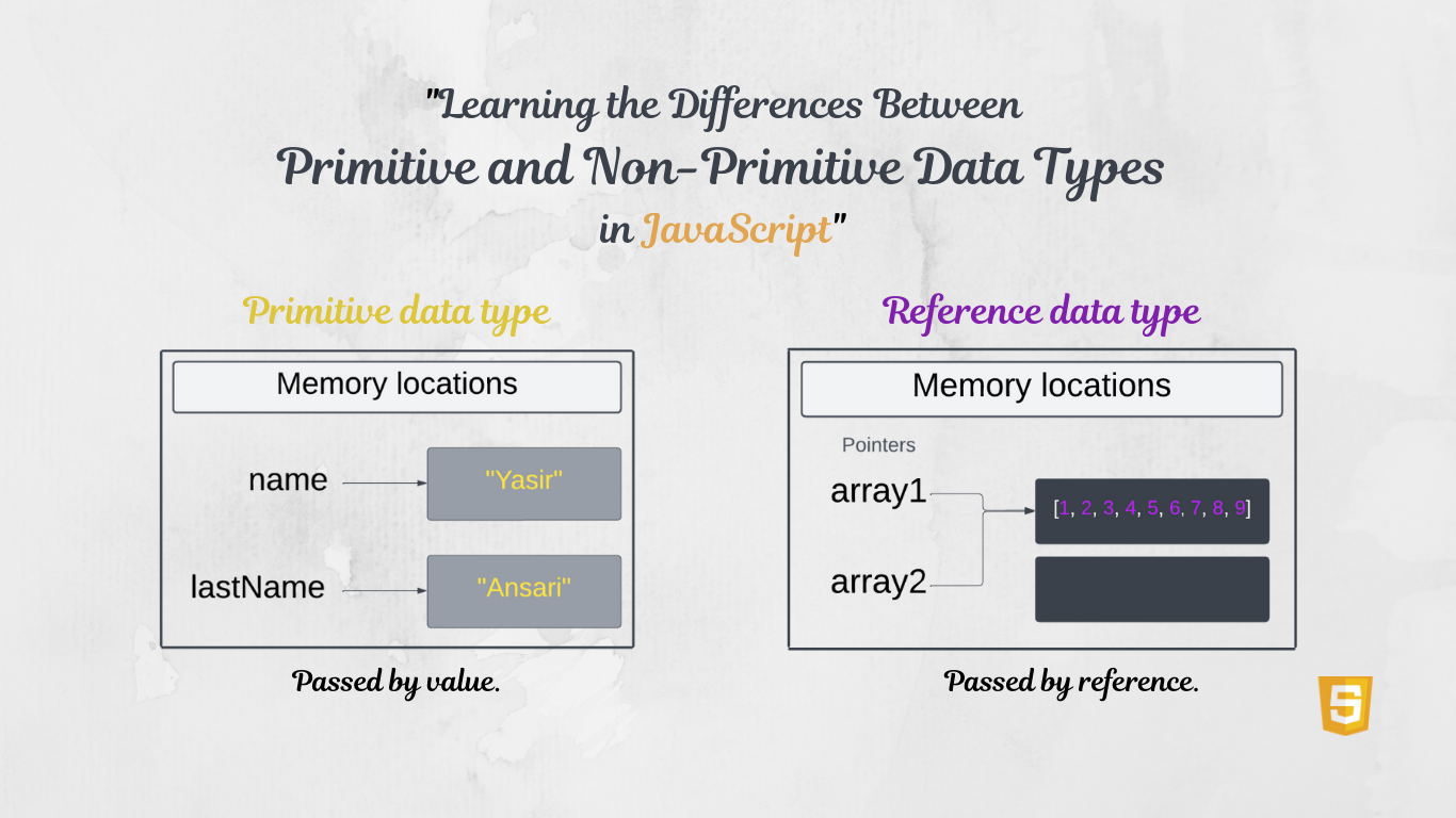 Primitive vs Non primitive data types