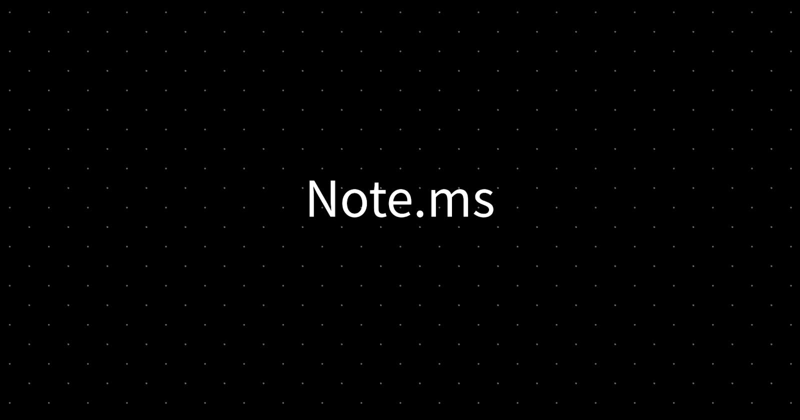 Note.ms