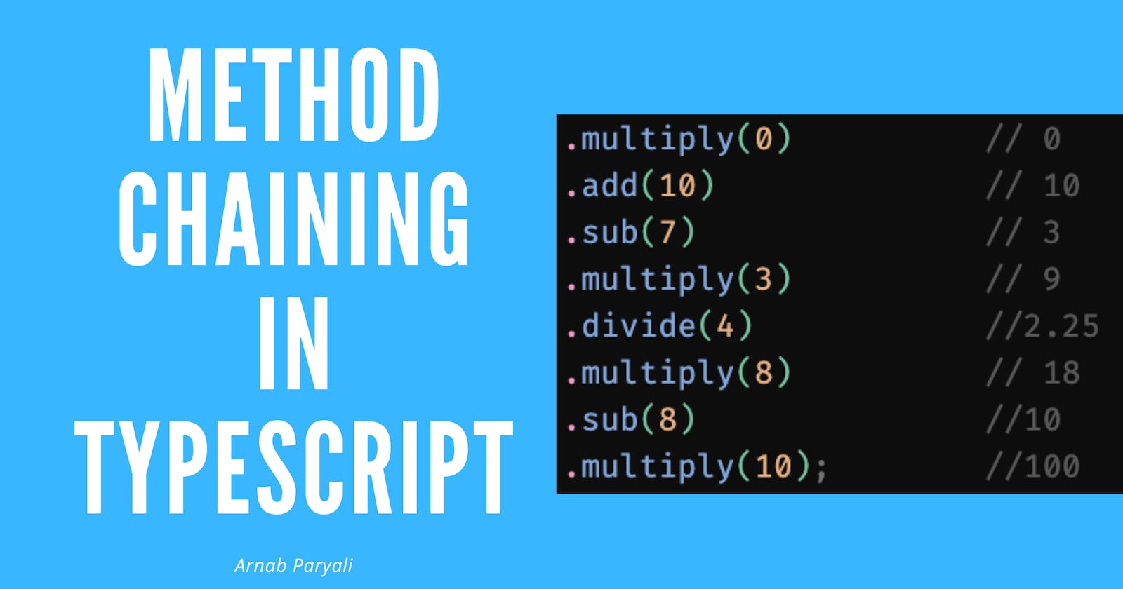 Method chaining in TypeScript