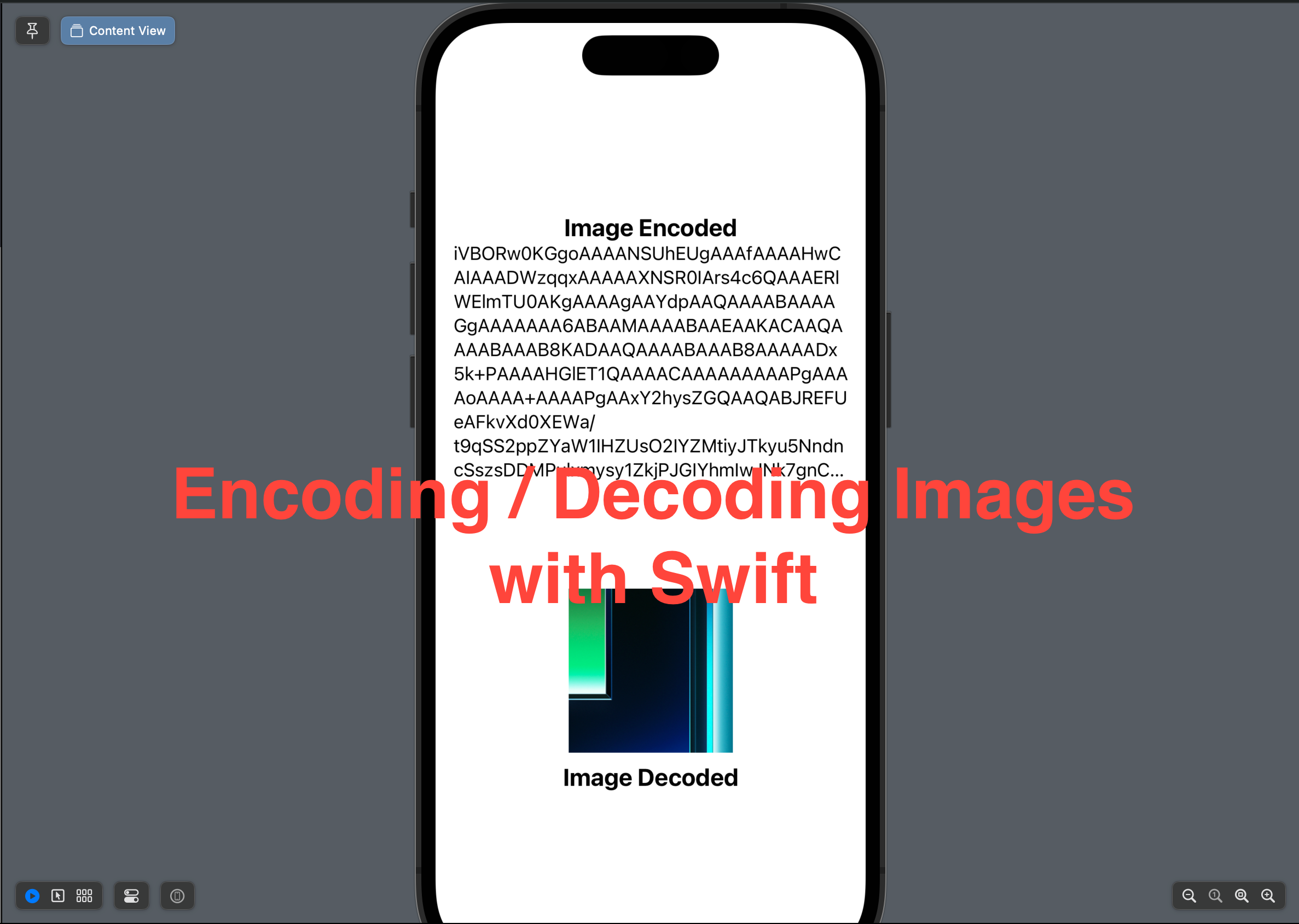 Encode & Decode an Image with Swift