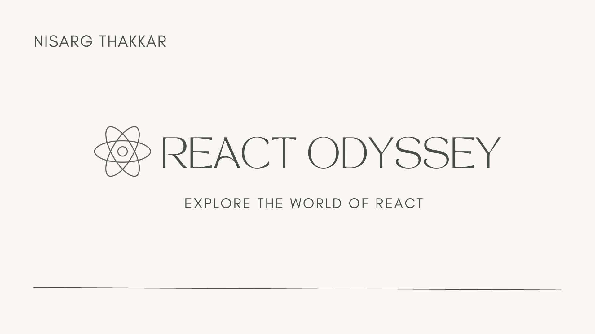 React Odyssey