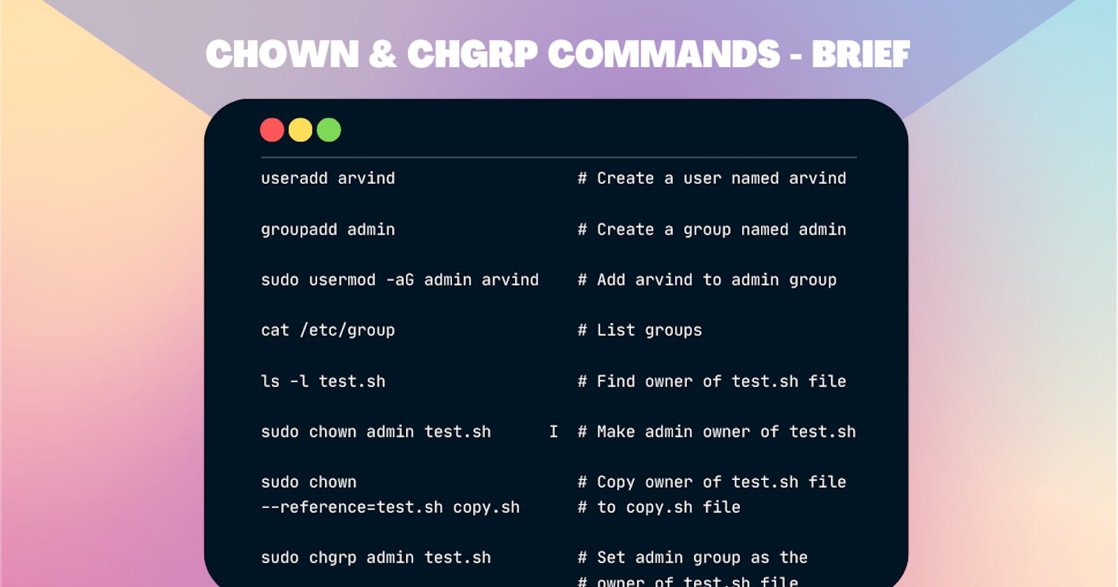 Users and Groups in Linux — How to use chown and chgrp commands?