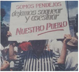 La marcha de los pendejos. Foto: El Nacional. 15 de Junio de 1989