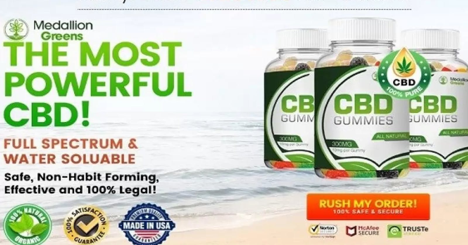 Medallion Greens CBD Gummies – Relieves Stress, Pain & Discomfort Easily! Price