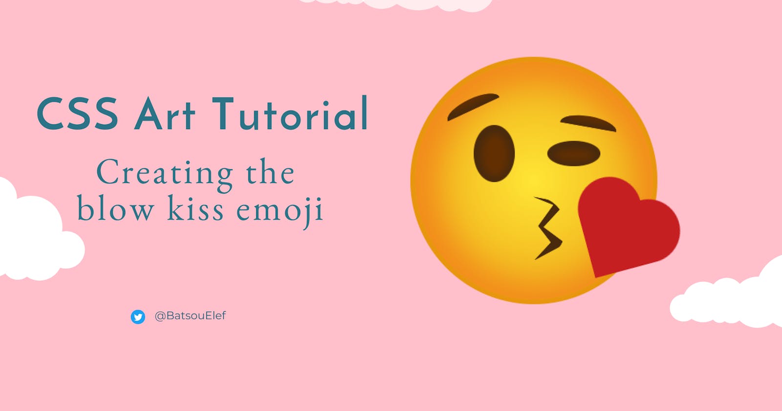 CSS Art Tutorial: Create the Blow Kiss Emoji With Only 4 Classes & Animation! 😘