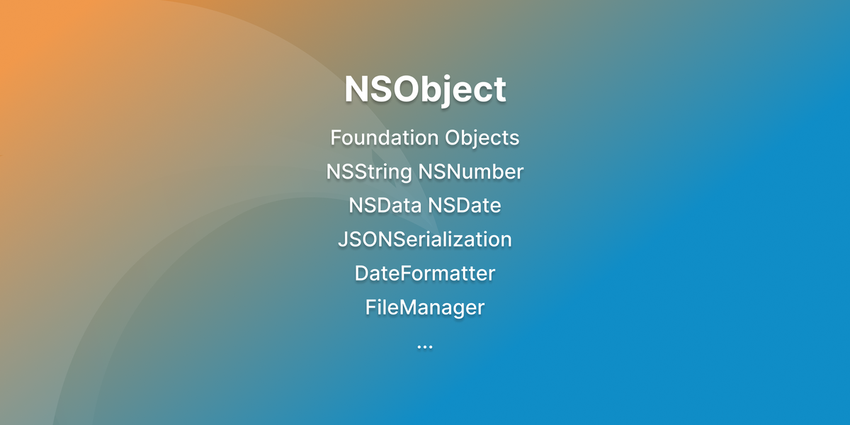 Swift native base class NSObject