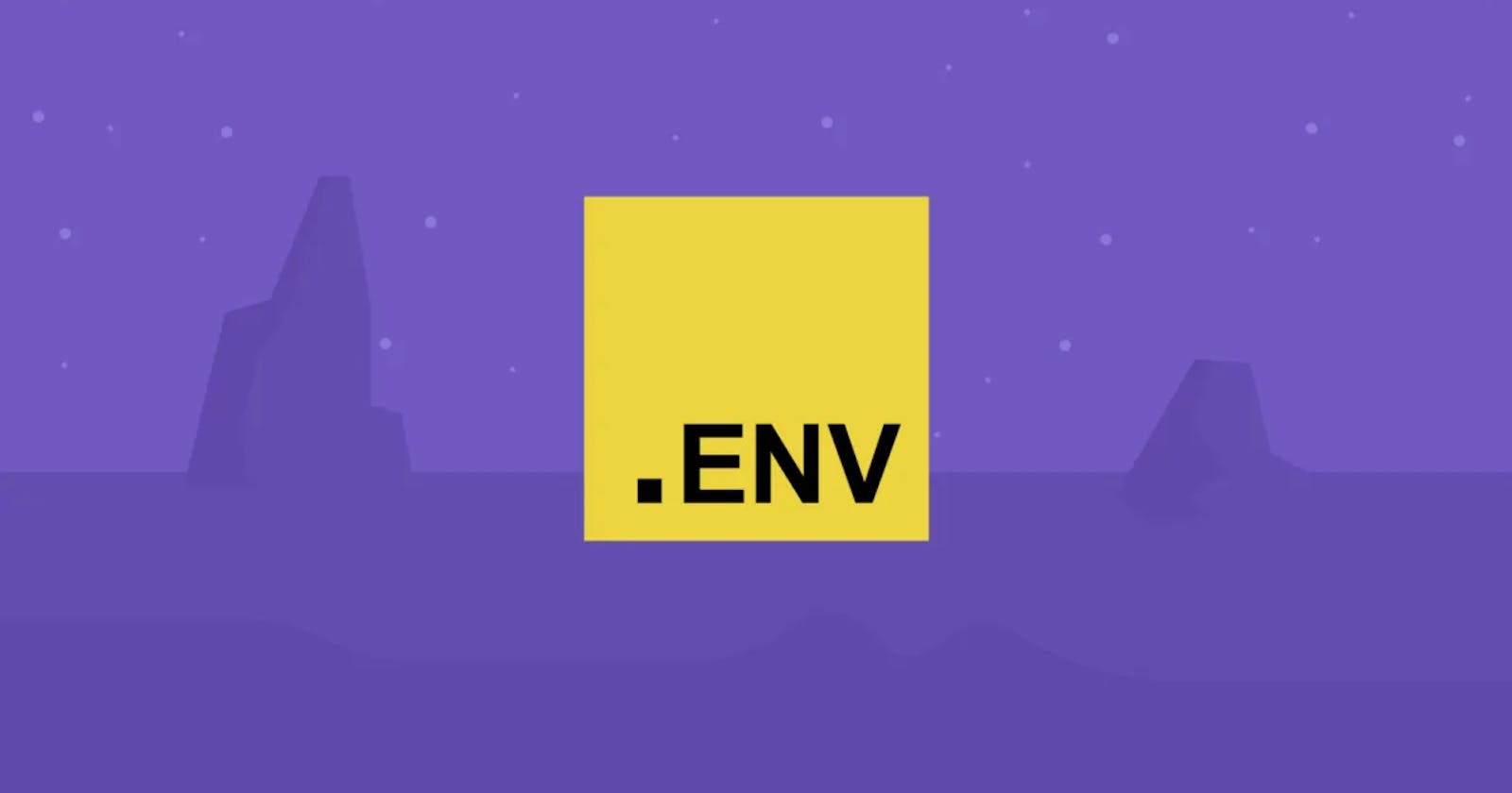 Next time create an .ENV file