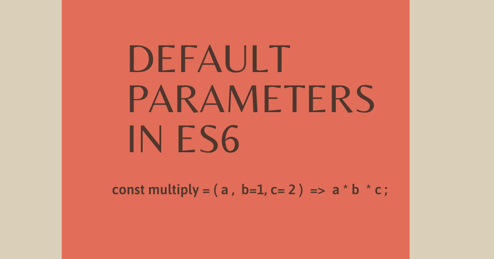 Default parameters