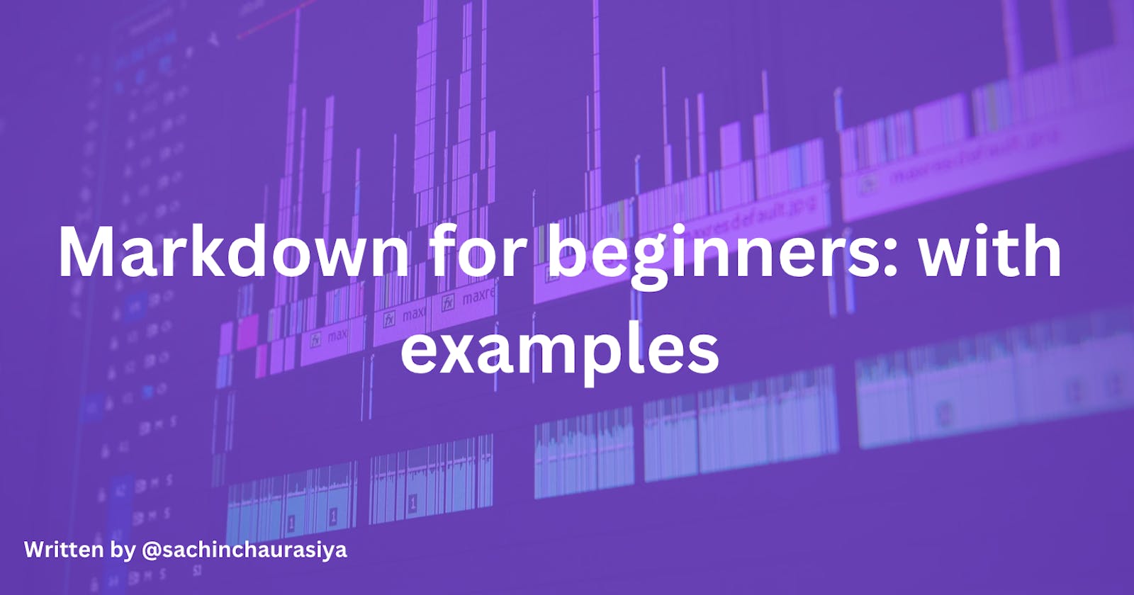 Markdown for beginners: with examples