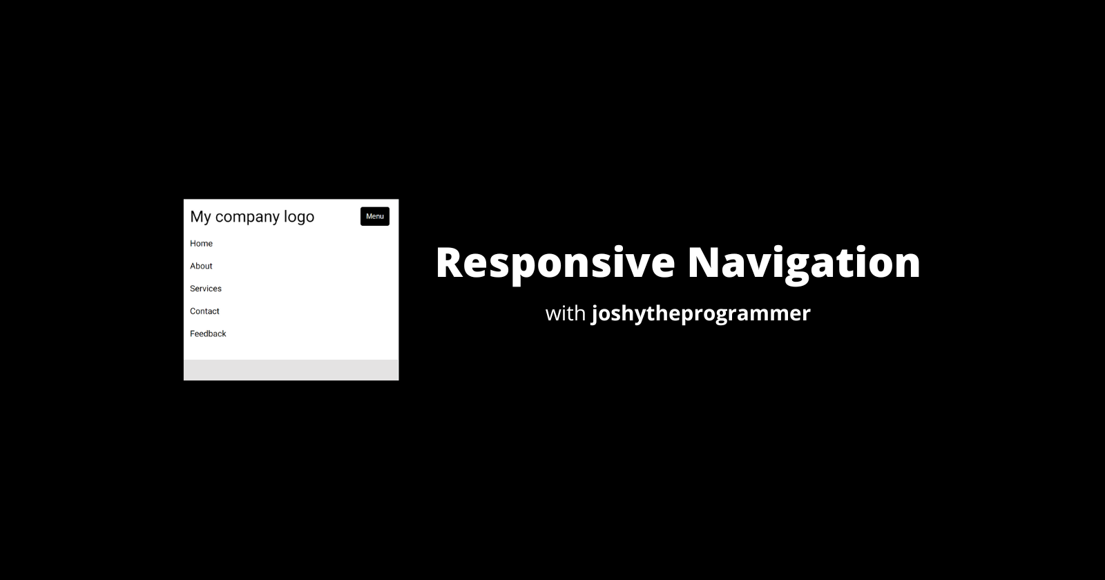 How To Build A Responsive Navigation Bar Using Just HTML And CSS.