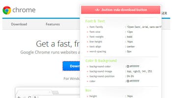 CSSViewer chrome extension