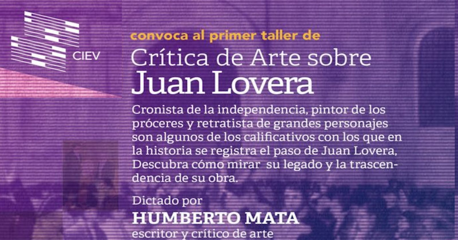 Actividad realizada: Taller de crítica de arte sobre Juan Lovera