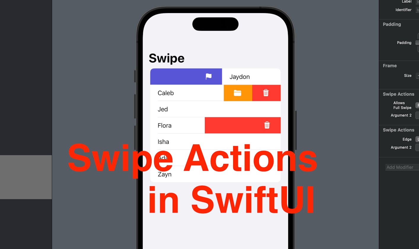 Swipe Actions in SwiftUI