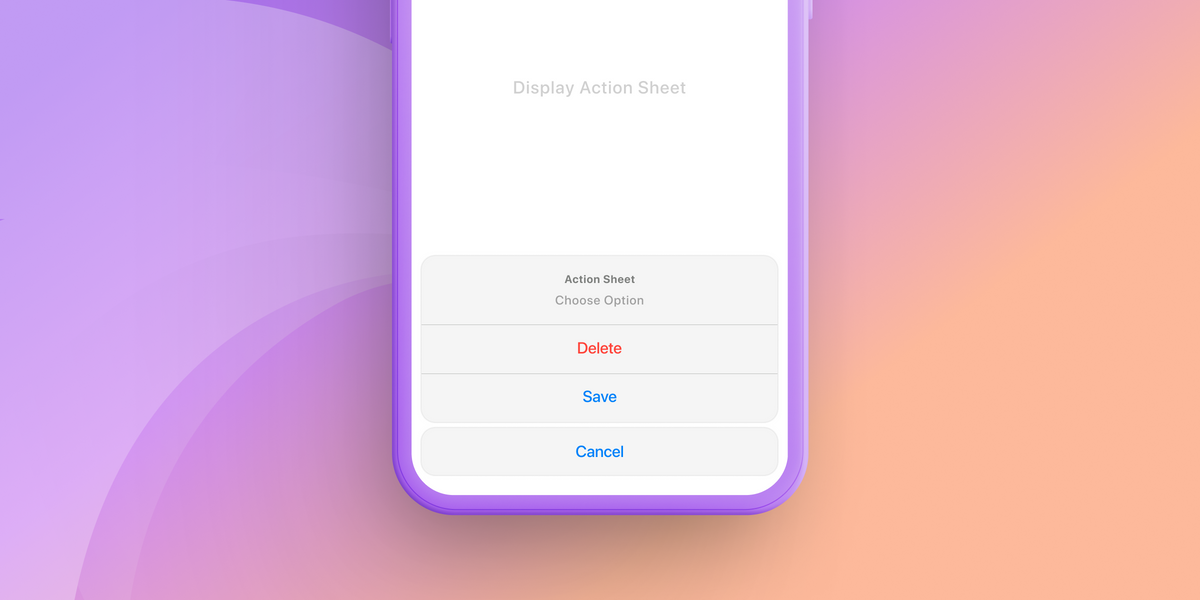 Action Sheets in SwiftUI