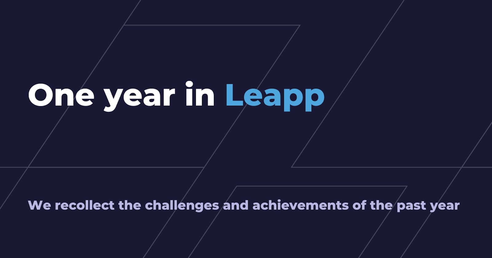 One year in  Leapp