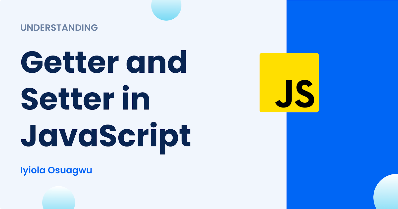 Getter and Setter in JavaScript