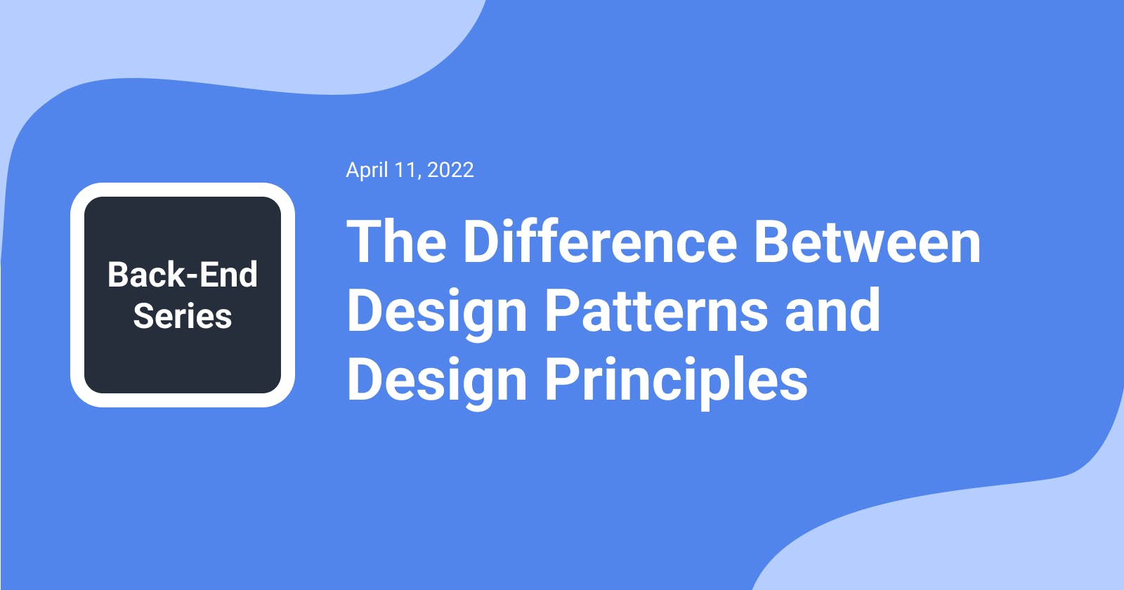 The Difference Between Design Patterns and Design Principles